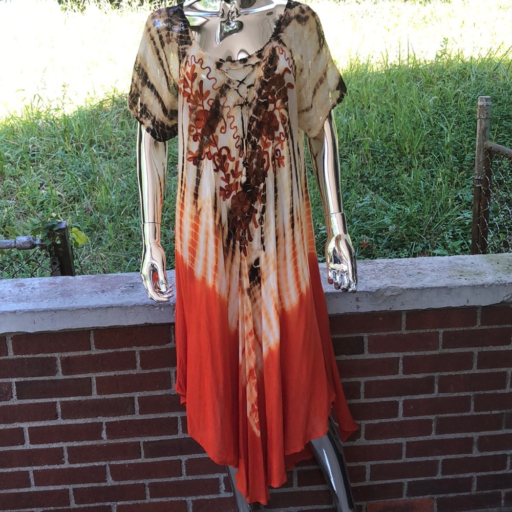 Multi colored comfortable dress